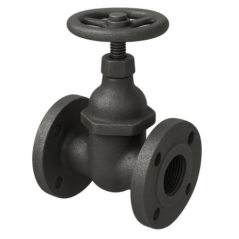 Клапан чугунный запорный фланцевый 15кч19п Ду 25 Ру 16